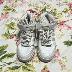 Women adidas white basketball